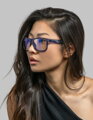 GUNNAR kancelářske/herní brýle INTERCEPT CRYSTAL COBALT  * čírá skla * BLF 35 * GUNNAR focus