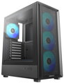 DEEPCOOL skříň CC550 4F / ATX / 4x120 mm ARGB fan / USB3 / USB2 / USB-C / tvrzené sklo / černá