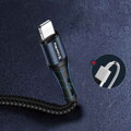 Colorway Datový Kabel USB/ Apple Lightning/ 2.4A/ Nylon/ 1m/ Černý