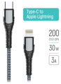 Colorway Datový Kabel Type C-Apple Lightning/ 3.0/ Fast Charging/ 30W/ 2m/ Šedý