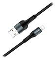 Colorway Datový Kabel USB/ Apple Lightning/ 2.4A/ Nylon/ 1m/ Černý