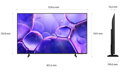 SAMSUNG SMART LED TV 55"/ UE55U8092/ 4K Ultra HD 3840x2160/ DVB-T2/S2/C/ H.265/HEVC/ 3xHDMI/ 1xUSB/ Wi-Fi/ LAN/ G