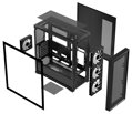Krux skříň Vox / ATX / 3x140mm a 1x120 mm ARGB fan / USB 2.0 / USB 3.0 / USB-C / tvrzené sklo /  černá