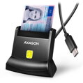 AXAGON čtečka kontaktních smart karet (eObčanka) / CRE-SM4NC / USB-C / USB 2.0/ 1,2m