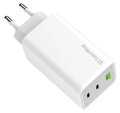 COLORWAY 2x USB-C, 1x USB-A/ síťová nabíječka/ GaN/ PD/ PPS/ 100W/ Bílá