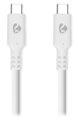 NEDIS kabel USB 3.2 Gen 1/ zástrčka USB-C - zástrčka USB-C/ 60 W/ 4K@60Hz/ 5 Gbps/ poniklovaný/ bílý/ box/ 1m