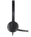 Logitech Headset Stereo H340/ drátová sluchátka + mikrofon/ USB/ černá