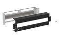 Solarix RAIL-3U-DIN-BK Inštalačný panel 3U s DIN lištou do 19 
