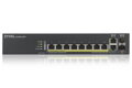 Zyxel GS1920-8HPv2 10 Port Smart Managed Switch 8x Gigabit Copper and 2x Gigabit dual pers., Hybird mode, standalone or