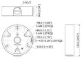 DAHUA PFA136 Krabice pod dome kamery Dahua HDW(EP/SP), HDBW(EP)