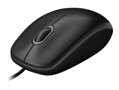 Logitech myš B100/ Drôtová/ Optická/ 800dpi/ USB/ čierná