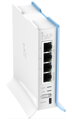 MikroTik RouterBOARD RB941-2nD-TC, Hap-Lite, 650MHz CPU, 32MB RAM, 4xLAN, 2.4Ghz 802B / g / n, ROS L4, case, PSU