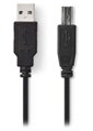 NEDIS kabel USB 2.0/ zástrčka A - zástrčka B/ k tiskárně apod./ černý/ blistr/ 3m