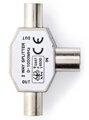 NEDIS koaxiálny rozbočovač / 2x IEC (koaxiálny) zástrčka - IEC (koaxiálny) zásuvka / kov