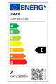UMAX múdra stolná LED lampa U-Smart Wifi LED Lamp / Wi-Fi / 7W / RGB / iOS + Android / Čeština / biela