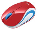 Logitech myš M187/ Bezdrôtová/ Optická/ 1000dpi/ USB prijímač/ červená