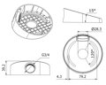 HIKVISION HiWatch držiak pre kameru DS-1259ZJ / kompatibilný s kamerami serie D1xx