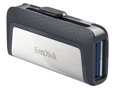 SanDisk Ultra Dual USB-C Drive 128GB - USB 3.0 Typ-C / USB 3.0 Typ-A, strieborný
