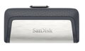 SanDisk Ultra Dual USB-C Drive 256GB / USB 3.0 Typ-C /  USB 3.0 Typ-A / stříbrný