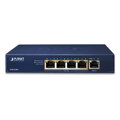 Planét PoE / LAN extender, 1xPoE-in, 4xPoE-out 65W, 802.3bt / at / af, Gigabit