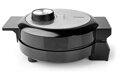 NEDIS vaflovač/ příkon 1000 W/ průměr desky 19 cm/ černo-stříbrný
