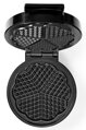 NEDIS vaflovač/ příkon 1000 W/ průměr desky 19 cm/ černo-stříbrný
