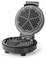 NEDIS vaflovač/ příkon 1000 W/ průměr desky 19 cm/ černo-stříbrný