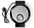 NEDIS vaflovač/ příkon 1000 W/ průměr desky 19 cm/ černo-stříbrný