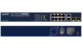 Planet FGSD-1008HPS PoE switch, 8x RJ45, 2x SFP / RJ45, Web / SNMP, STP / RSTP, extend 10Mb / s, IEEE 802.3at 125W