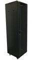 XtendLan 42U/600x800 stojanový, černý, skleněné dveře, plná záda, složený