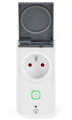 NEDIS Wi-Fi smart zásuvka / vonkajšia / monitor napájanie / 16A / francúzsky typ E / IP44 / Android / iOS / Nedis® SmartLife