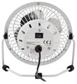 NEDIS mini ventilátor/ průměr 10 cm/ výkon 3 W/ napájení přes USB/ kabel 1 m/ kovový/ bílý