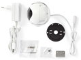 NEDIS IP Kamera / vonkajšia / IP65 / Wi-Fi / 1080p / PIR senzor / otáčanie / náklon / 16GB / Android / iOS / adaptér / biela