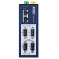 PLANET MODBUS priemyselná brána RS-232/422/485 na IP, 4x COM, 100Base-TX, RTU / ACSII, -40až + 75 ° C, 12-48VDC, IP40