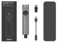 Logitech prezentér SPOTLIGHT PLUS/ bezdrôtový/ Bluetooth/ šedý