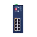 Planet IPOE-470-12V PoE priemyselný injektor, 8x 1Gb, 4x 802.3bt 95 / 240W, DIN, IP30, -40 ~ 75 ° C, 12-54VDC