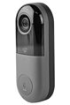 NEDIS Wi-Fi chytrý domový zvonček s kamerou / 1280x720 / 1Mpx / IP53 / ovládanie pomocou aplikácie / microSD Slot / sivý