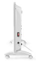 NEDIS Wi-Fi chytré konvekčné výhrevné teleso / termostat / sklenený predný panel / IP24 / výkon 2000 W / biele
