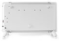 NEDIS Wi-Fi chytré konvekčné výhrevné teleso / termostat / sklenený predný panel / IP24 / výkon 2000 W / biele