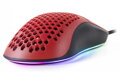 AROZZI herná myš FAVO Ultra Light Black-Red/ drôtová/ 16.000 dpi/ USB/ 7 tlačídiel/ RGB/ čiernočervená
