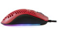AROZZI herná myš FAVO Ultra Light Black-Red/ drôtová/ 16.000 dpi/ USB/ 7 tlačídiel/ RGB/ čiernočervená