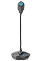 NEDIS stolný herný mikrofón/ ohybné rameno/ tlačítko stlmenia/ USB/ 3,5mm jack/ citlivosľ -30dB/ čierno-modrý