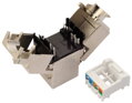 Solarix Keystone - multipack 24ks - 10G CAT6A STP RJ45 černý samořezný SXKJ-10G-STP-BK-SA
