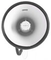 NEDIS megafon/ rozsah 1500m/ hlasitost 135dB/ odnímatelný mikrofon/ vestavěná siréna/ ramenní popruh/ bílo-modrý