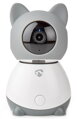 NEDIS IP kamera/ Wi-Fi/ 1080p/ Micro SD/ Cloud/ snímač pohybu/ náklon/ nočné videnie/ Android/ iOS/ šedo-biela