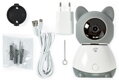 NEDIS IP kamera/ Wi-Fi/ 1080p/ Micro SD/ Cloud/ snímač pohybu/ náklon/ nočné videnie/ Android/ iOS/ šedo-biela