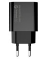 COLORWAY 1x USB a 1x USB-C/ síťová nabíječka/ 20W/ 100V-240V/ Černá