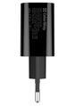 COLORWAY 1x USB a 1x USB-C/ síťová nabíječka/ 20W/ 100V-240V/ Černá