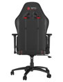SPC Gear SR400 RD herní židle imitace kůže černočervená