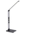 IMMAX LED stolní lampička Heron 2/ Qi nabíjení/ 25W/ 504lm/ DC 12V/2,5A/ stmívatelná/ sklápěcí rameno/ stříbrná